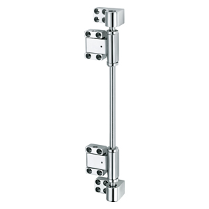 STAINLESS INTERLOCKING MULTIAXIAL HINGES FOR LARGE AIRTIGHT DOORS