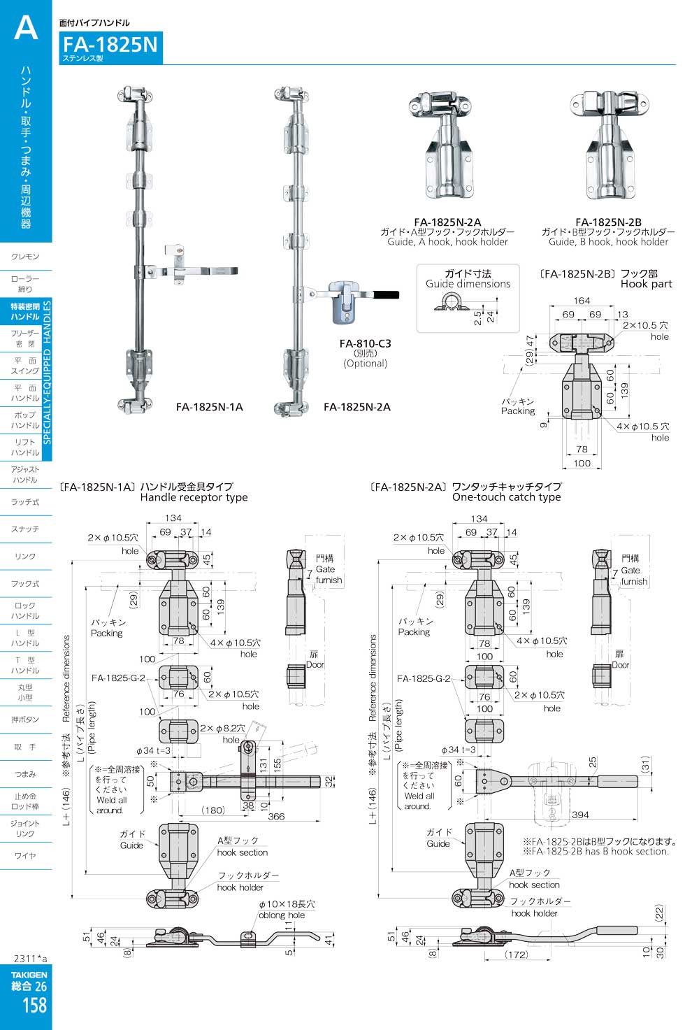 CONTAINER HANDLES  SPECIALLY EQUIPPED AIRTIGHT CLOSURE HANDLES 