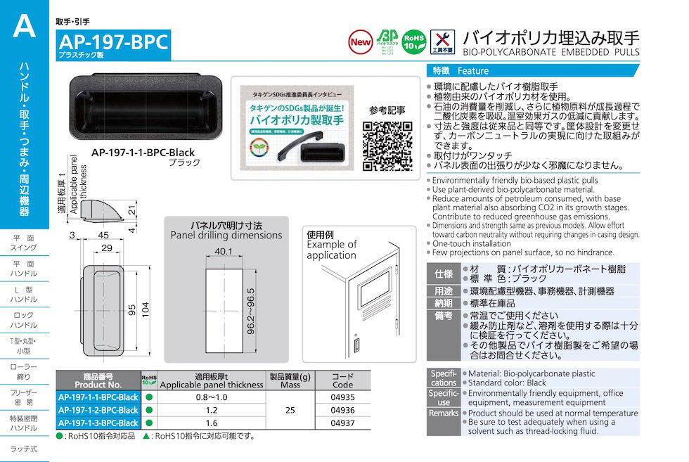 BIO-POLYCARBONATE EMBEDDED PULLS